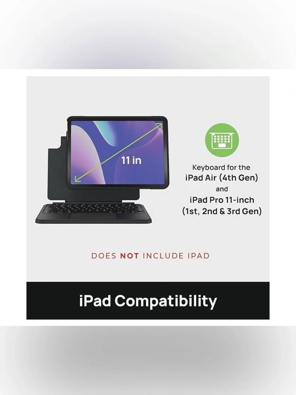 Brydge Air MAX+ Wireless Keyboard Case with Trackpad for iPad Air 11